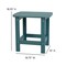 Flash Furniture Sea Foam All-Weather Adirondack Side Table JJ-T14001-SFM-GG - alternate 5